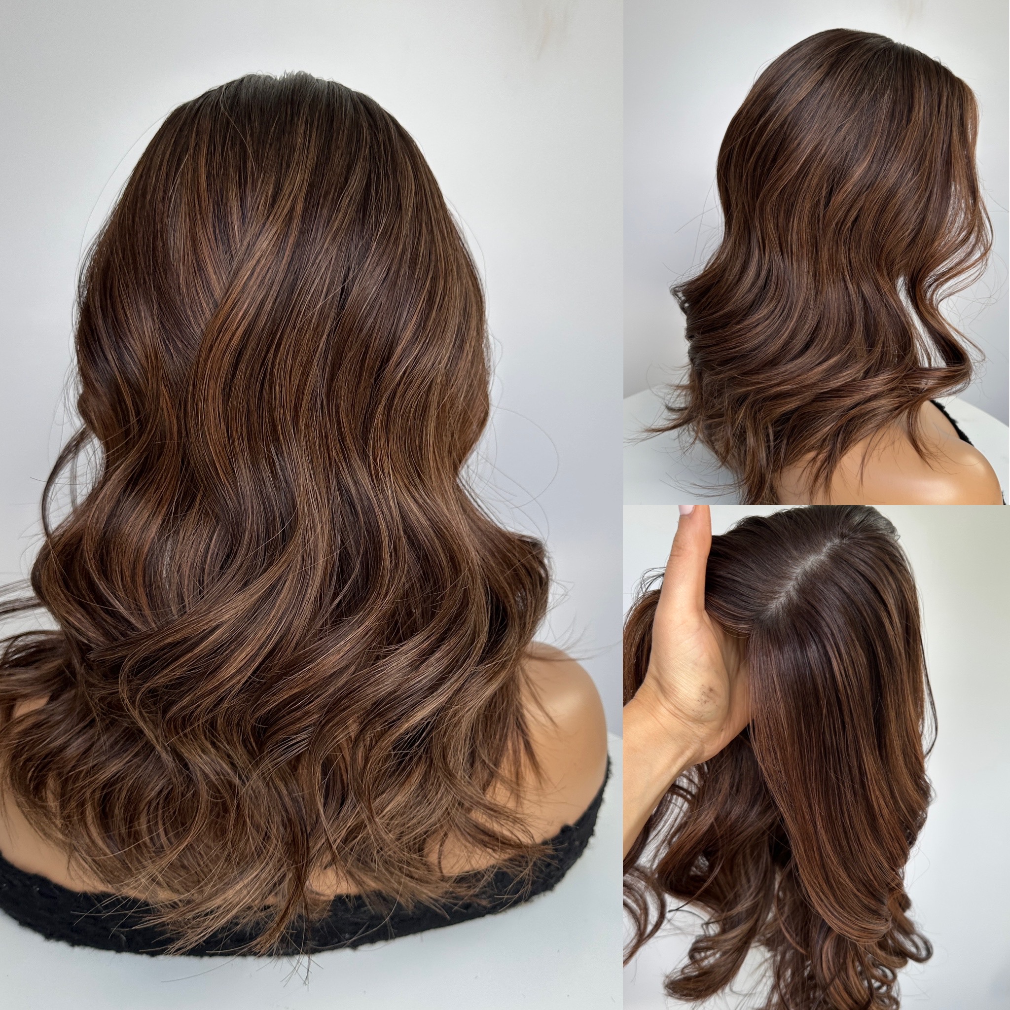 'CINNAMON WHISKY' • 17-18" LENGTH • Light-Weight Hair Topper 7 'CINNAMON WHISKY' • 17-18" LENGTH • Light-Weight Hair Topper - Image 7