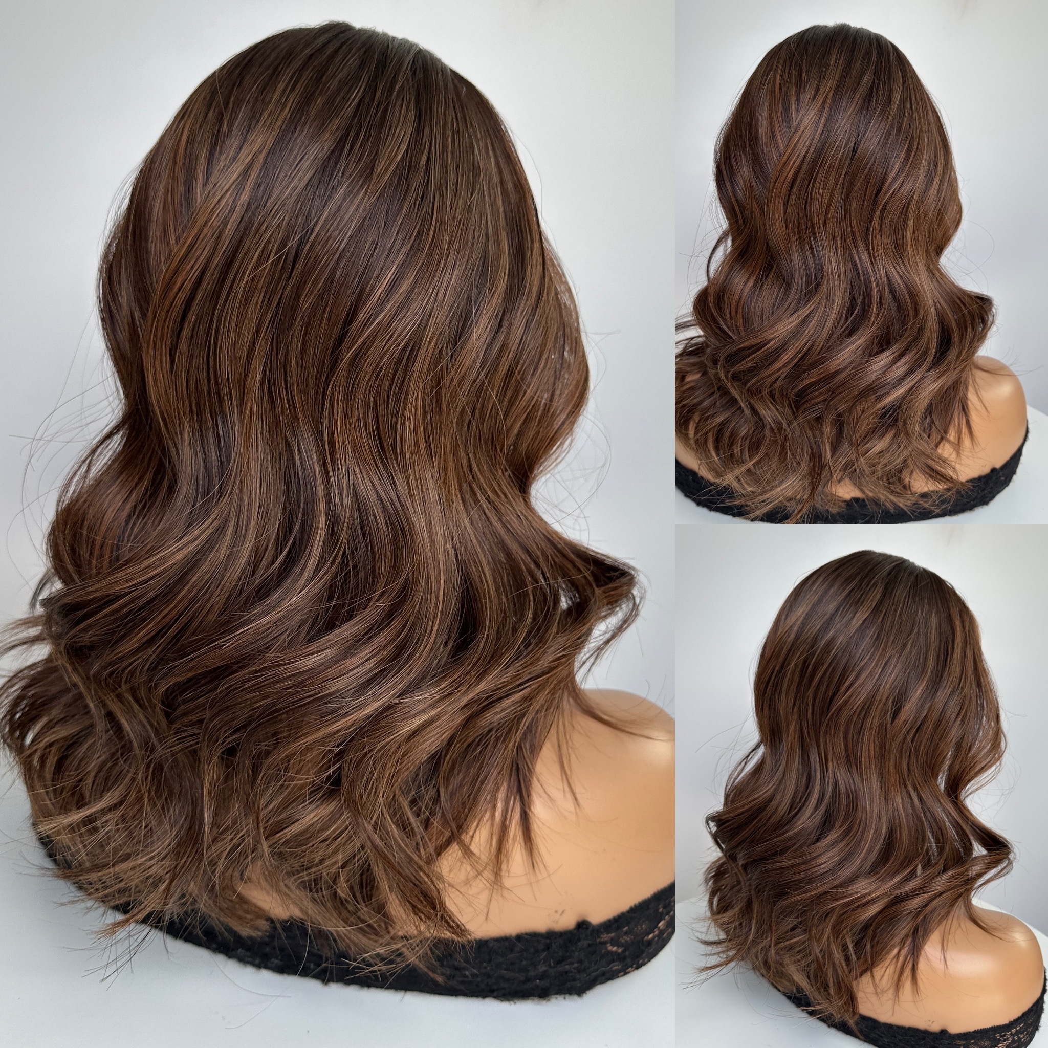 'CINNAMON WHISKY' • 17-18" LENGTH • Light-Weight Hair Topper 4 'CINNAMON WHISKY' • 17-18" LENGTH • Light-Weight Hair Topper - Image 4