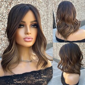 'CRYSTAL TIPS' • 17" LENGTH • LIGHT WEIGHT/SKINNY • Gorgeous Balayage Ends
