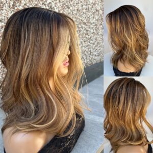 'HOLIDAY HAIR' • 19" LENGTH • SUPER CONTRASTING • MEDIUM THICKNESS HAIR TOPPER