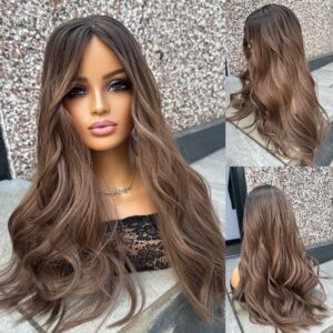 'MEADOW' • 23-25" LENGTH • Medium • Mousey Medium Brown with 3D Ombré Hair Topper