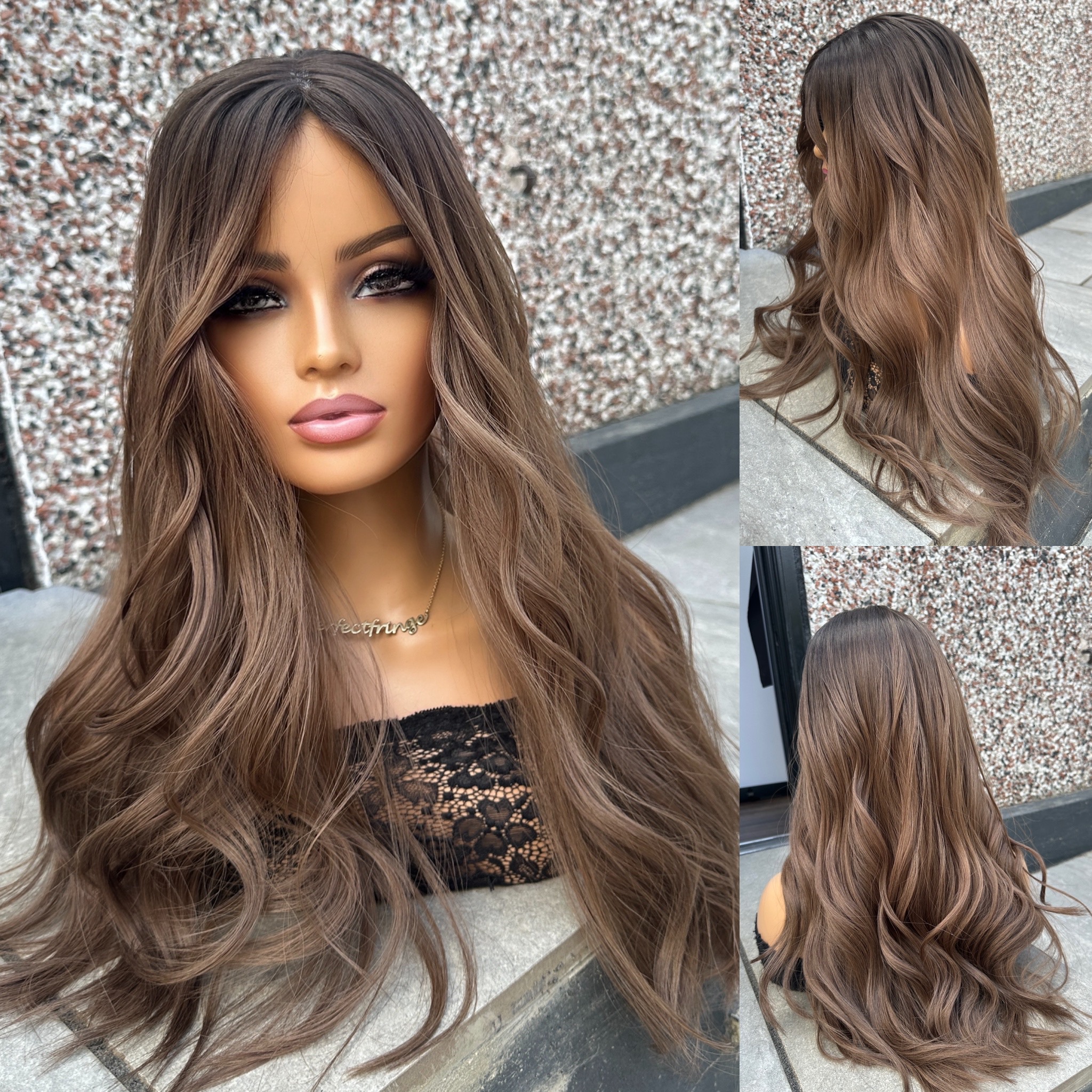 'MEADOW' • 23-25" LENGTH • Medium • Mousey Medium Brown with 3D Ombré Hair Topper 1 'MEADOW' • 23-25" LENGTH • Medium • Mousey Medium Brown with 3D Ombré Hair Topper