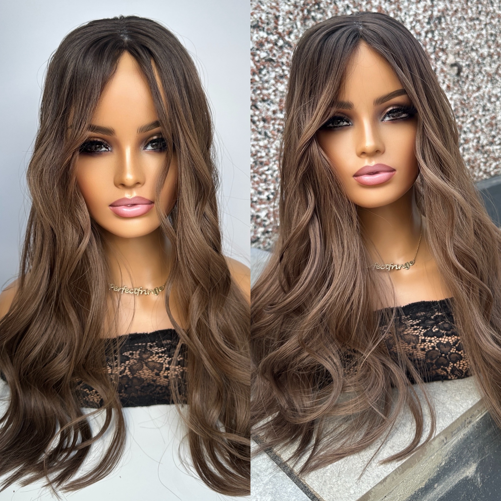 'MEADOW' • 23-25" LENGTH • Medium • Mousey Medium Brown with 3D Ombré Hair Topper 6 'MEADOW' • 23-25" LENGTH • Medium • Mousey Medium Brown with 3D Ombré Hair Topper - Image 6