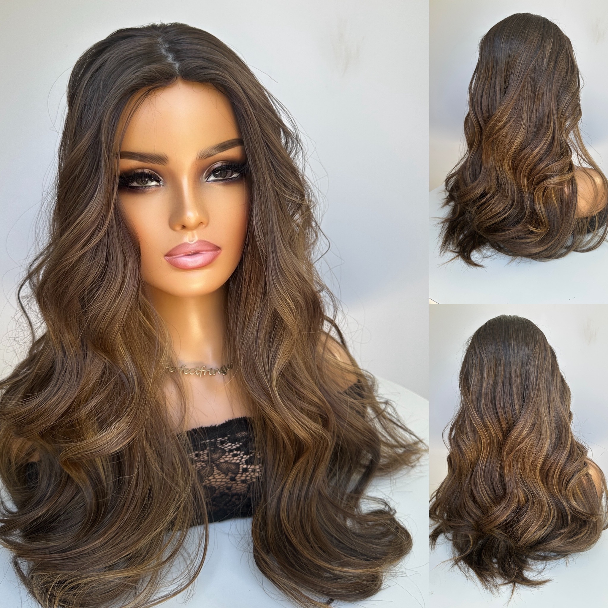 'ZARA' • 23-24" LENGTH • Thick • Mousey Medium Brown with Highlights 6 'ZARA' • 23-24" LENGTH • Thick • Mousey Medium Brown with Highlights - Image 6