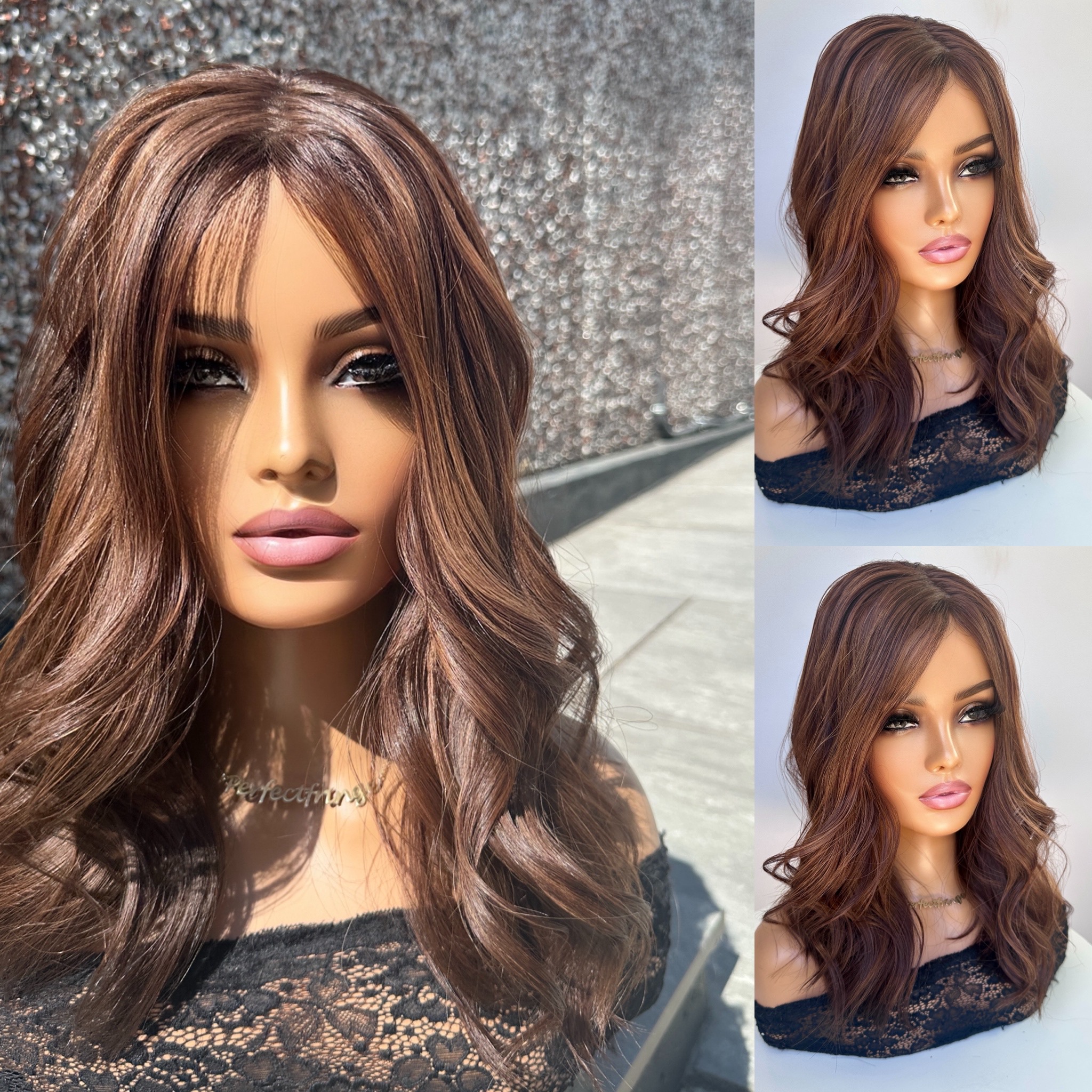 'CLOVE' • 18-19" LENGTH • Medium • Sweet Rich Cinnamon Brown with Ultra Fine Highlights 4 'CLOVE' • 18-19" LENGTH • Medium • Sweet Rich Cinnamon Brown with Ultra Fine Highlights - Image 4