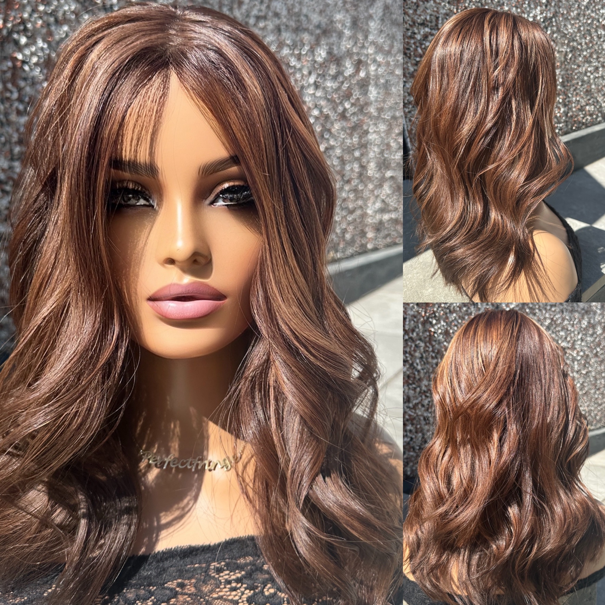 'CLOVE' • 18-19" LENGTH • Medium • Sweet Rich Cinnamon Brown with Ultra Fine Highlights 2 'CLOVE' • 18-19" LENGTH • Medium • Sweet Rich Cinnamon Brown with Ultra Fine Highlights - Image 2