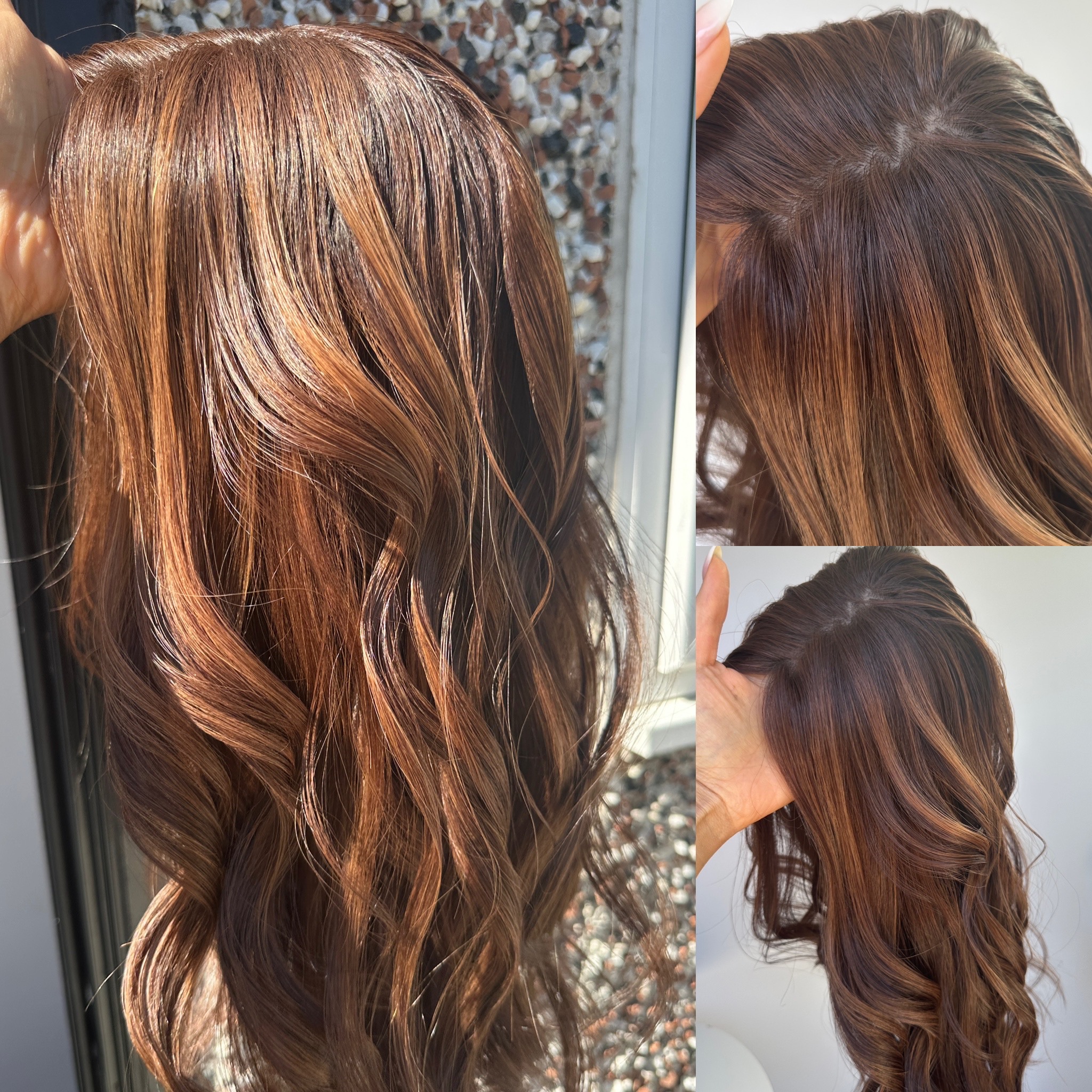 'CLOVE' • 18-19" LENGTH • Medium • Sweet Rich Cinnamon Brown with Ultra Fine Highlights 7 'CLOVE' • 18-19" LENGTH • Medium • Sweet Rich Cinnamon Brown with Ultra Fine Highlights - Image 7