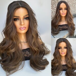 'ZARA' • 23-24" LENGTH • Thick • Mousey Medium Brown with Highlights