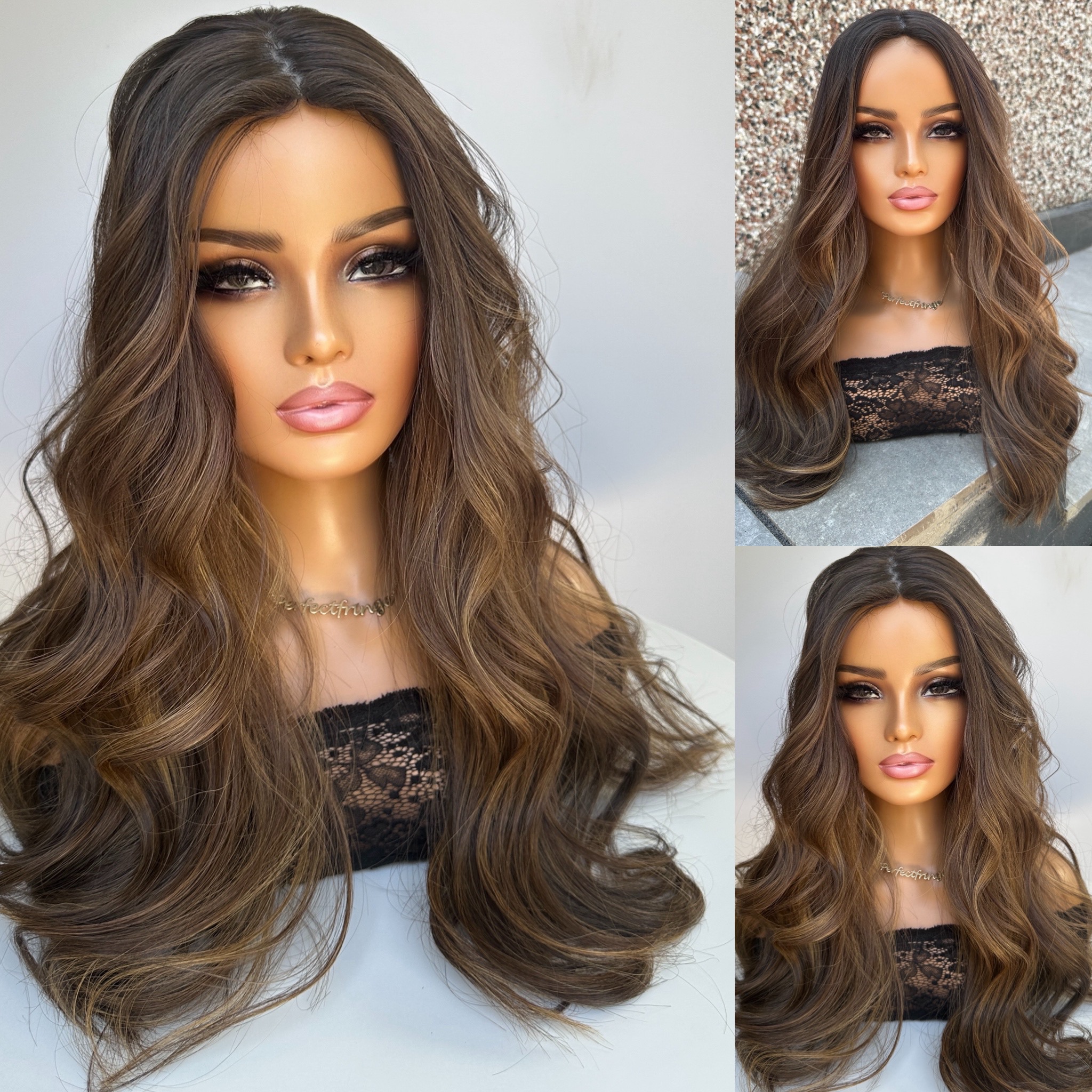 'ZARA' • 23-24" LENGTH • Thick • Mousey Medium Brown with Highlights 1 'ZARA' • 23-24" LENGTH • Thick • Mousey Medium Brown with Highlights