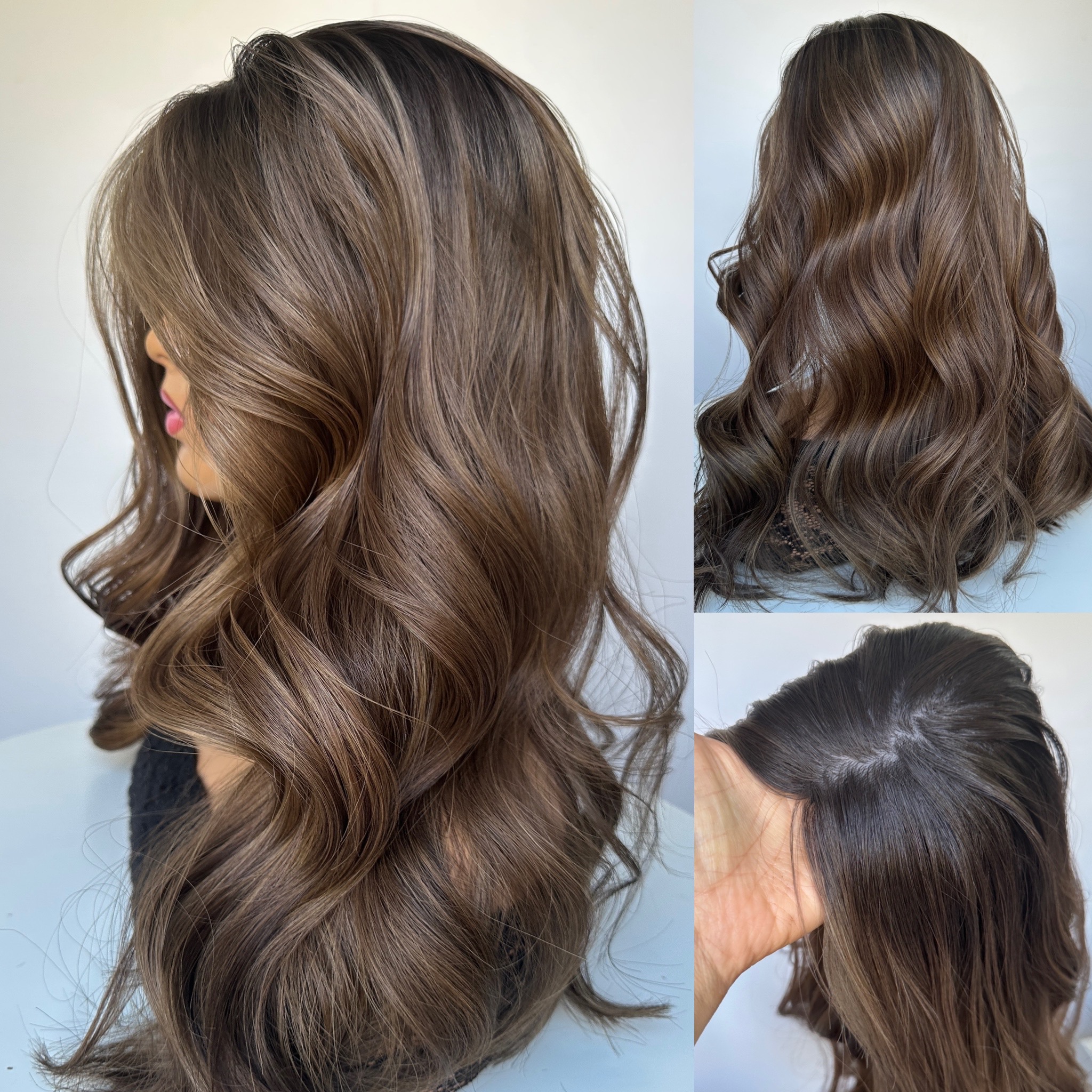 'ALEXA' • 23-24" LENGTH• THICK 180G • Super Flat Silk Hair Topper 5 'ALEXA' • 23-24" LENGTH• THICK 180G • Super Flat Silk Hair Topper - Image 5