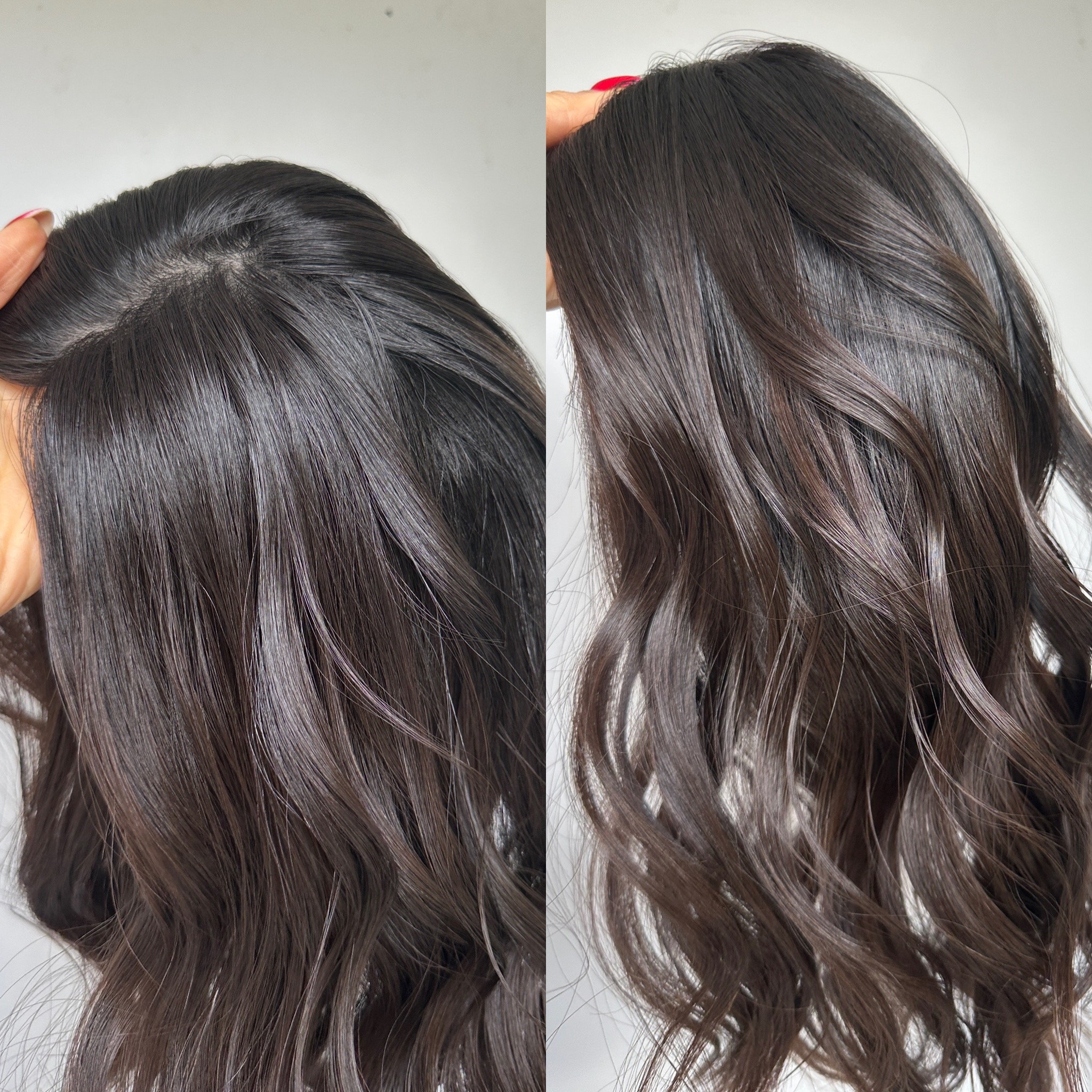 'CATWOMAN' • SKINNY Virgin Sexy Brown & 3D OMBRE • 17-18" Length • HAIR TOPPER 3 'CATWOMAN' • SKINNY Virgin Sexy Brown & 3D OMBRE • 17-18" Length • HAIR TOPPER - Image 3