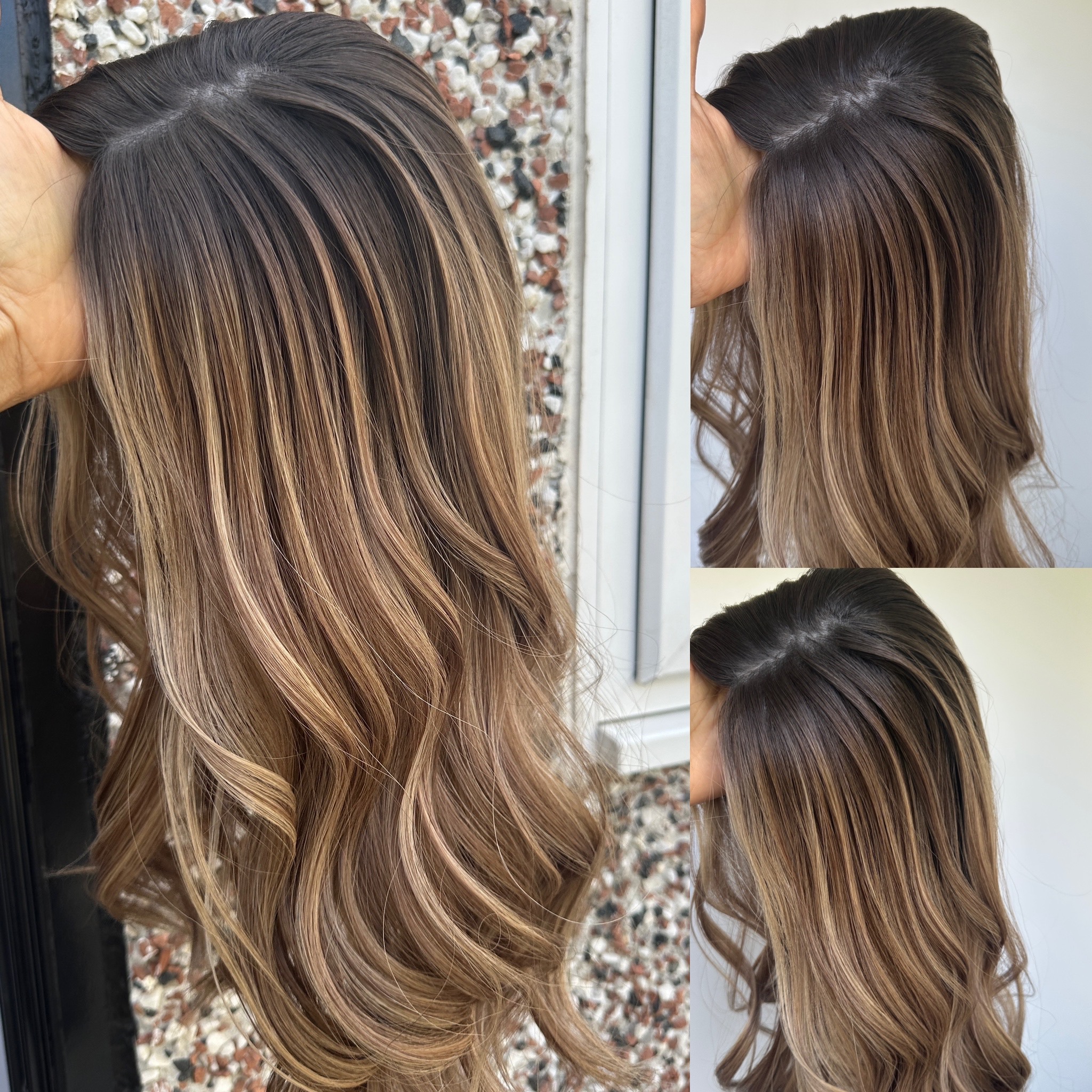 'BRONDE' • 20" LENGTH • Medium/Thick • Brown Blonde HAIR TOPPER 145G 7 'BRONDE' • 20" LENGTH • Medium/Thick • Brown Blonde HAIR TOPPER 145G - Image 7