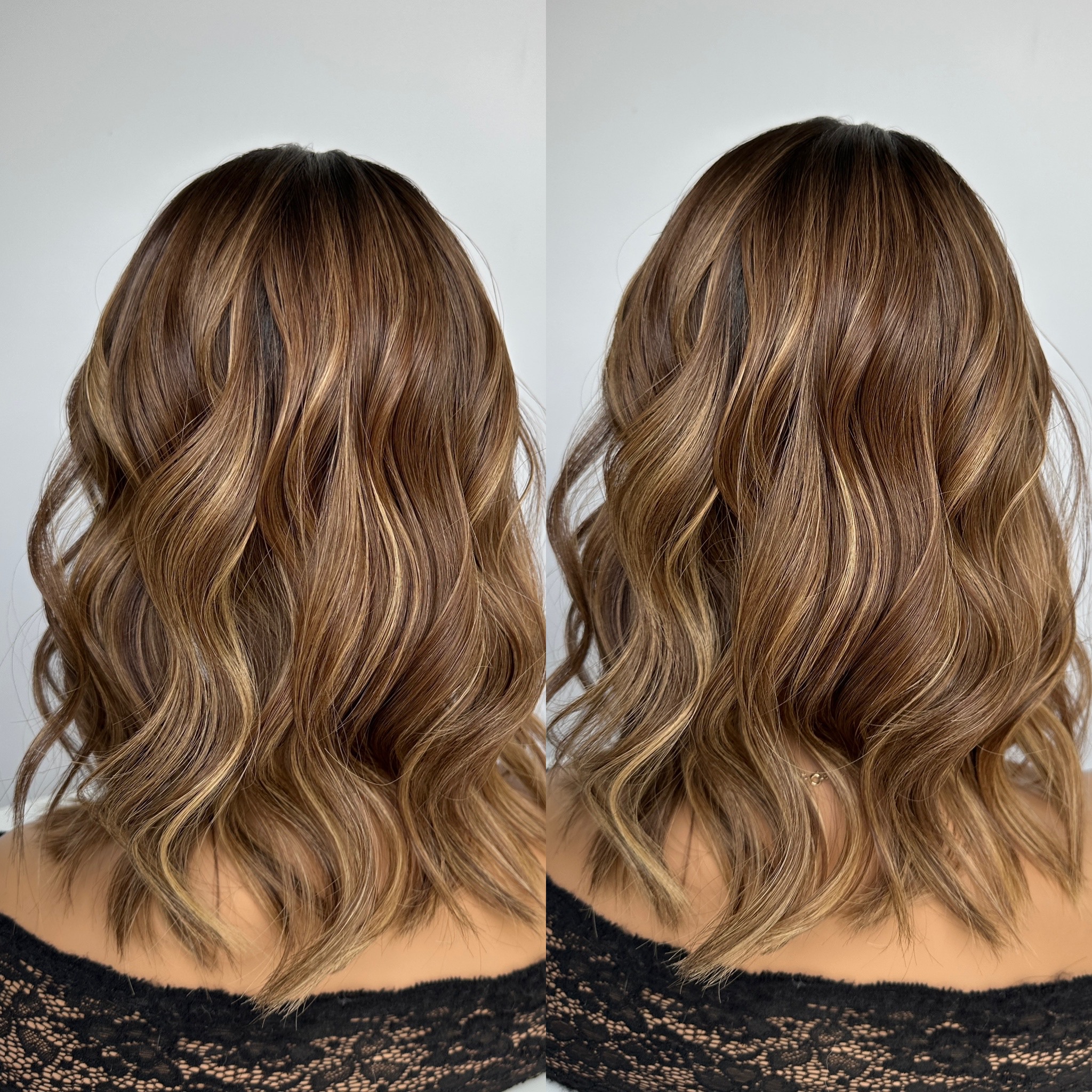 'CHOCOLATE VANILLA' • 15-16" LENGTH • Medium 120G• Super Flat Silk Hair Topper 7 'CHOCOLATE VANILLA' • 15-16" LENGTH • Medium 120G• Super Flat Silk Hair Topper - Image 7