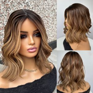 'CHOCOLATE VANILLA' • 15-16" LENGTH • Medium 120G• Super Flat Silk Hair Topper