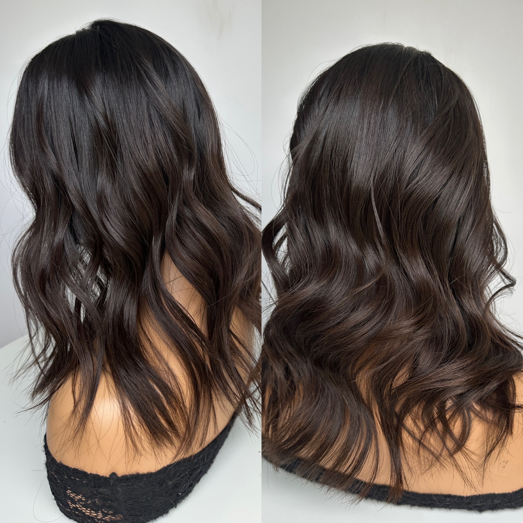 'CATWOMAN' • SKINNY Virgin Sexy Brown & 3D OMBRE • 17-18" Length • HAIR TOPPER 6 'CATWOMAN' • SKINNY Virgin Sexy Brown & 3D OMBRE • 17-18" Length • HAIR TOPPER - Image 6