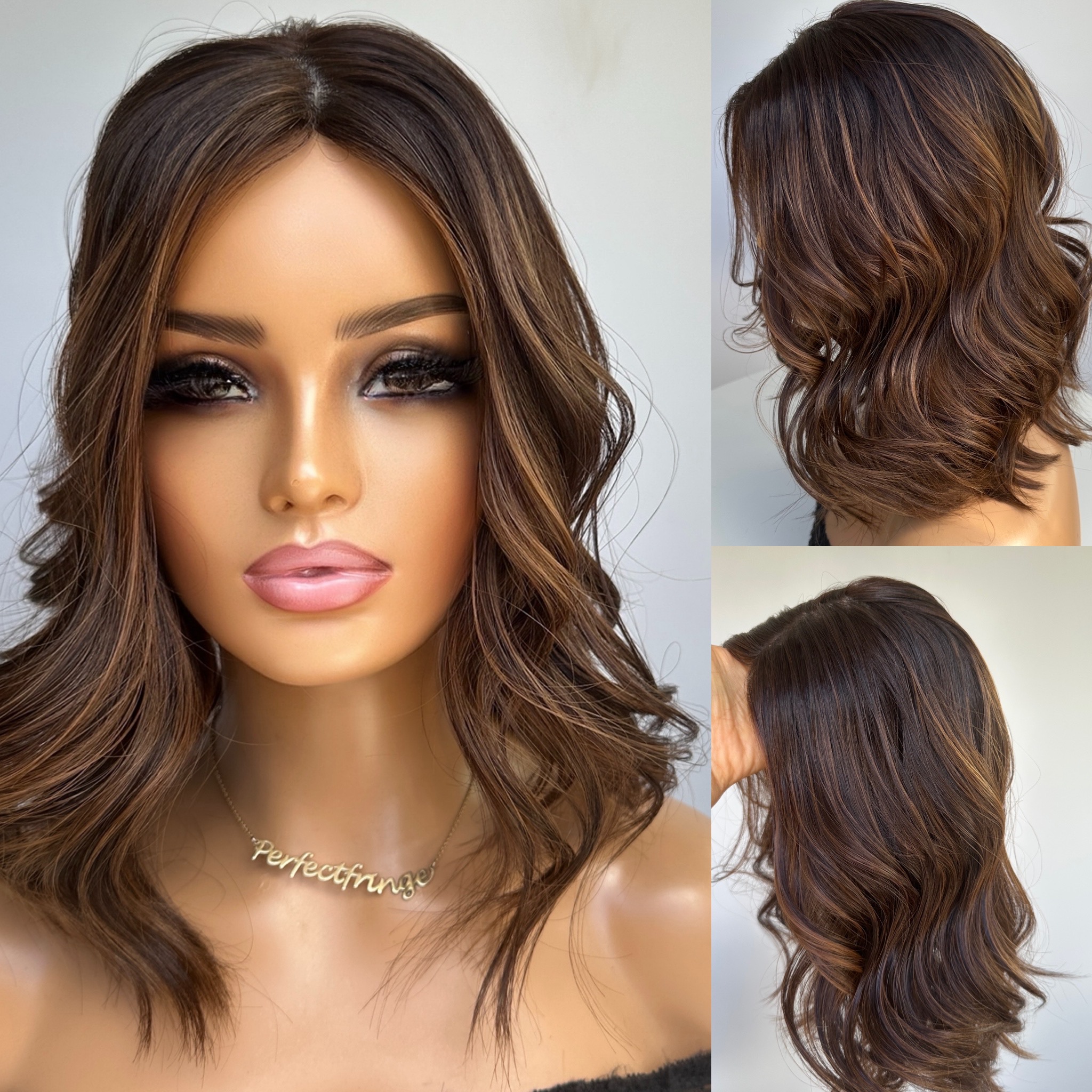 'RUN N' RAISIN' • 16-17" LENGTH• MEDIUM • BROWN MIX HAIR TOPPER 5 'RUN N' RAISIN' • 16-17" LENGTH• MEDIUM • BROWN MIX HAIR TOPPER - Image 5