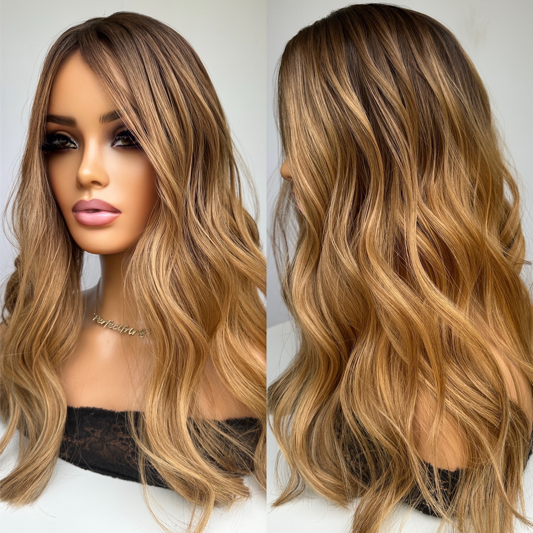 'GOLDEN CRUSH' • 20-21" LENGTH • Medium-Thick 155g • 3D Ombré 3 'GOLDEN CRUSH' • 20-21" LENGTH • Medium-Thick 155g • 3D Ombré - Image 3