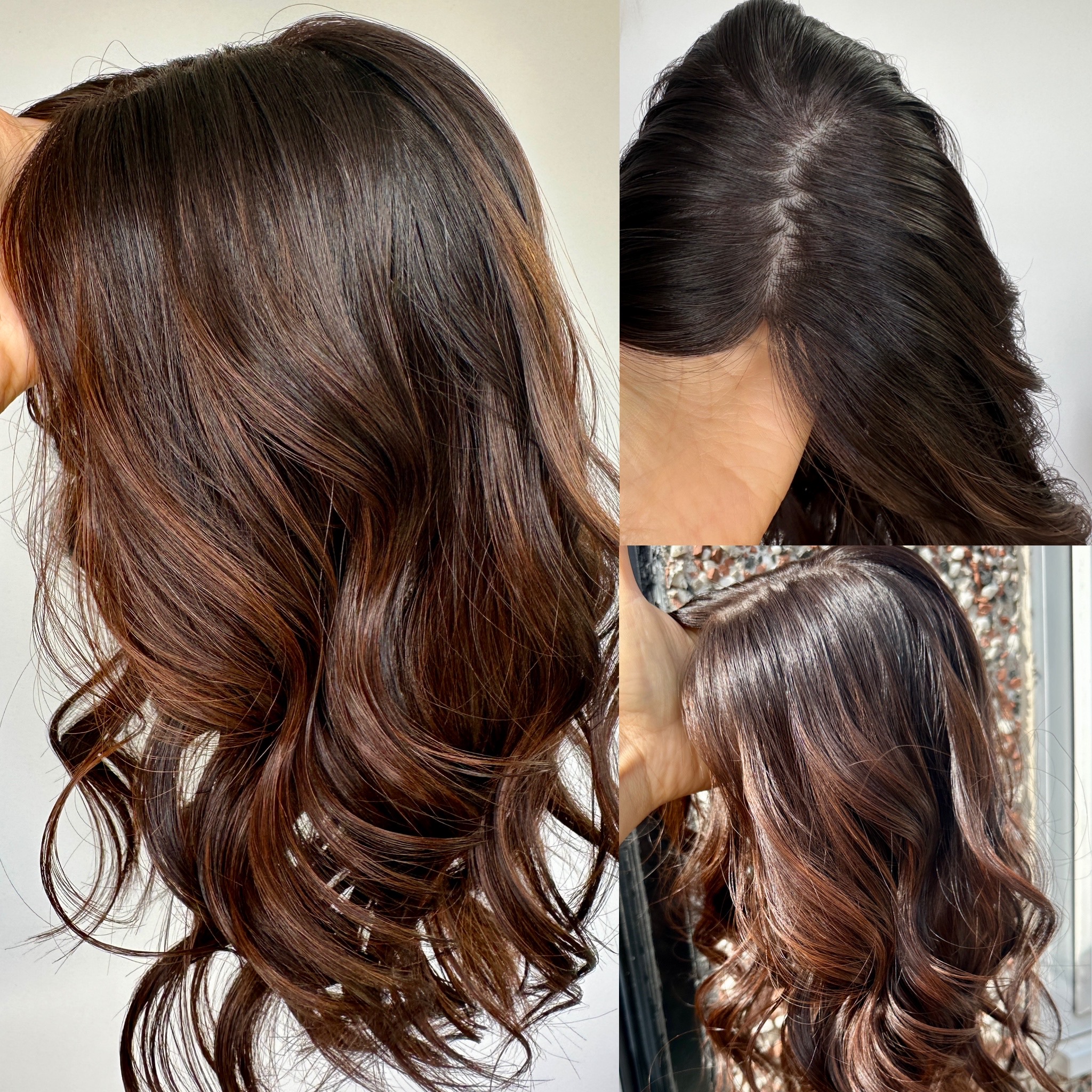 'TWILIGHT' • 16-17" LENGTH• MEDIUM 115G • Super Flat Hair Topper 7 'TWILIGHT' • 16-17" LENGTH• MEDIUM 115G • Super Flat Hair Topper - Image 7