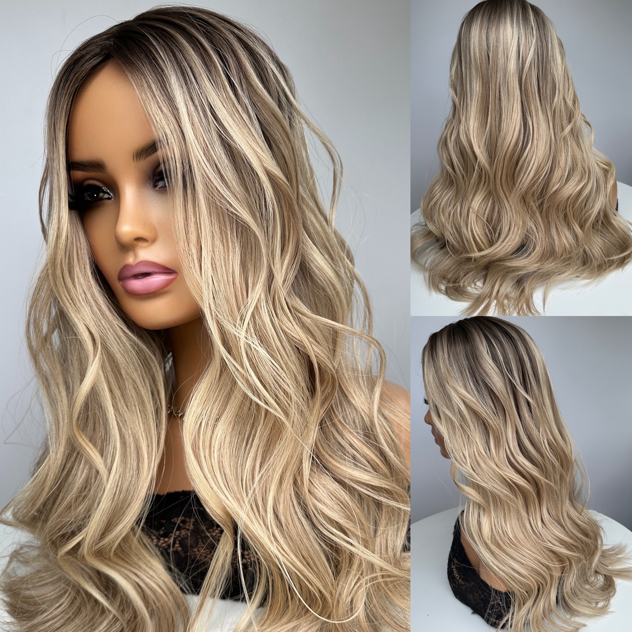 'PRIMROSE' • 23-25" LENGTH • Medium/Thick • 3D Ombré HAIR TOPPER 1 'PRIMROSE' • 23-25" LENGTH • Medium/Thick • 3D Ombré HAIR TOPPER
