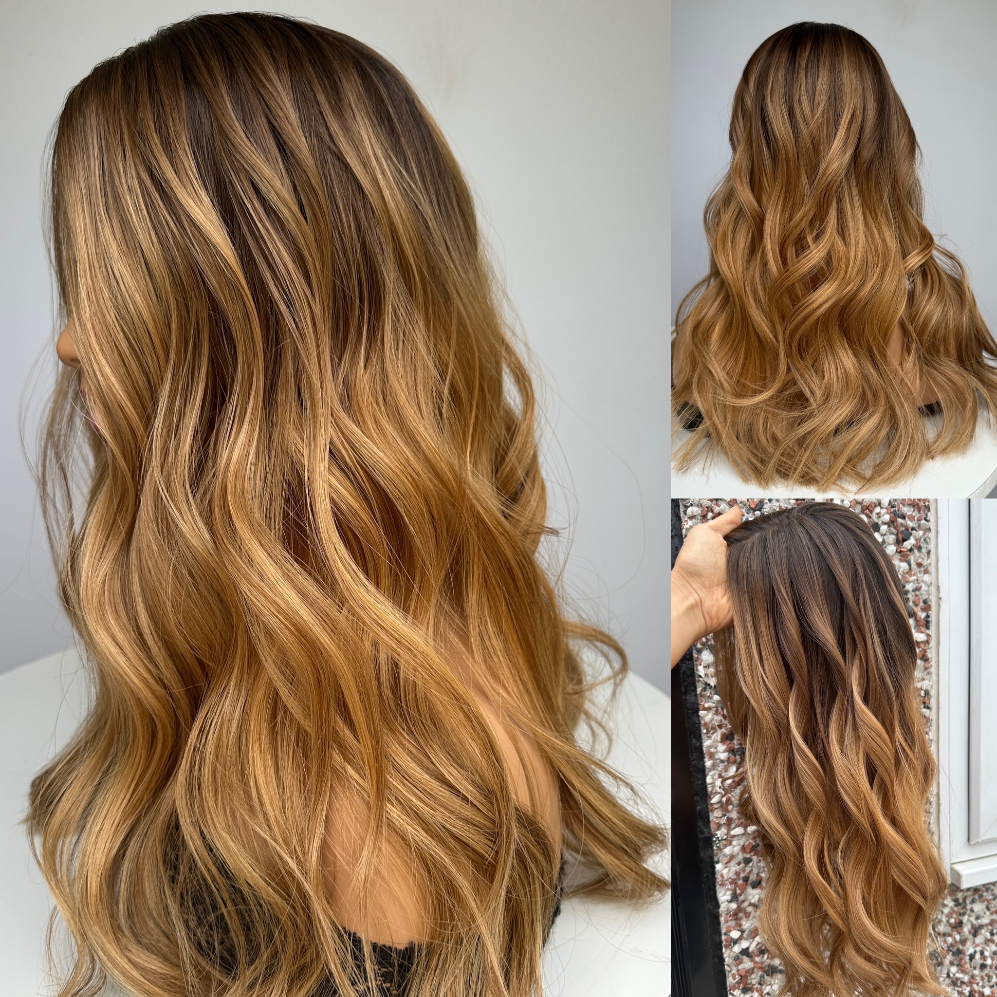 'GOLDEN CRUSH' • 20-21" LENGTH • Medium-Thick 155g • 3D Ombré 8 'GOLDEN CRUSH' • 20-21" LENGTH • Medium-Thick 155g • 3D Ombré - Image 8