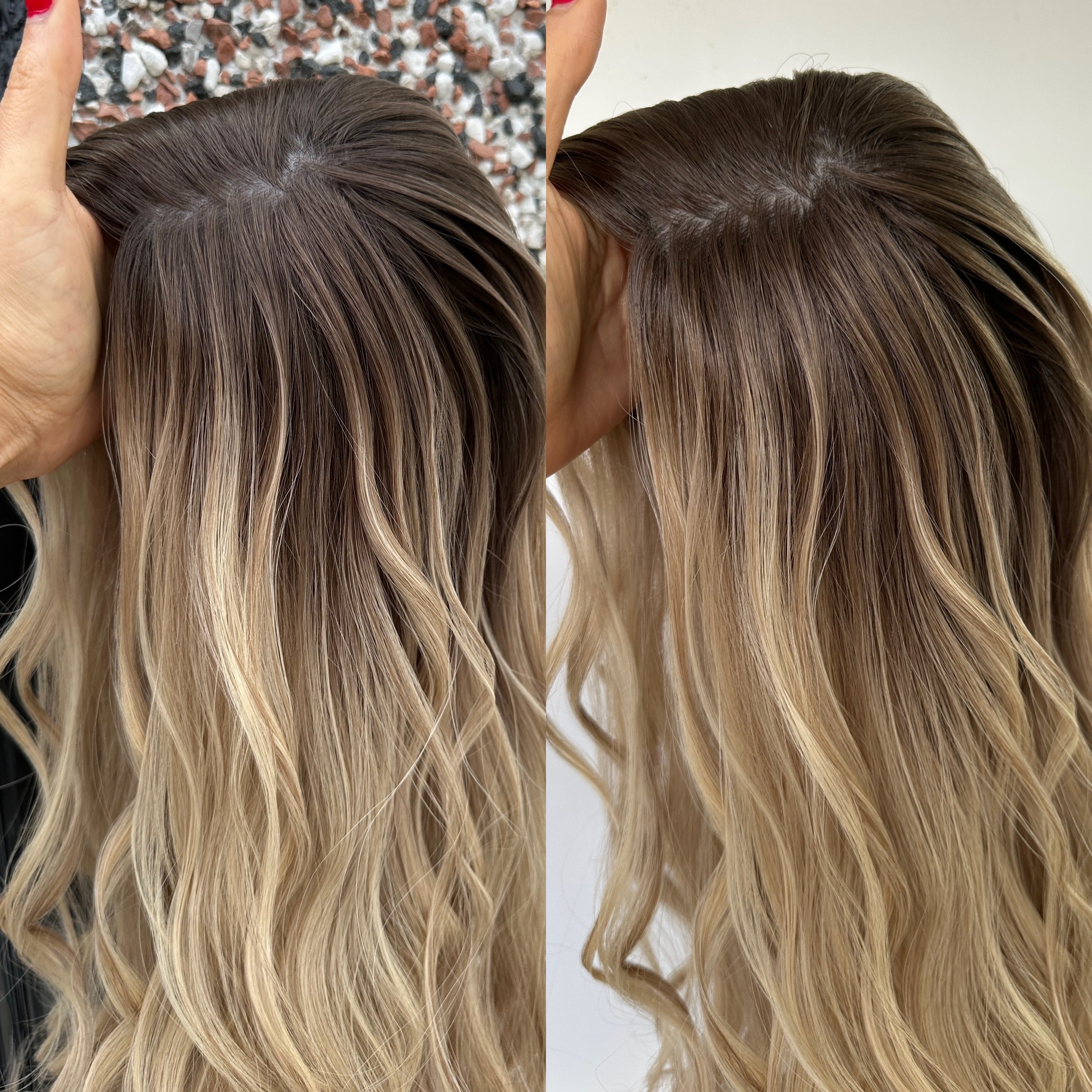 'PRIMROSE' • 23-25" LENGTH • Medium/Thick • 3D Ombré HAIR TOPPER 7 'PRIMROSE' • 23-25" LENGTH • Medium/Thick • 3D Ombré HAIR TOPPER - Image 7