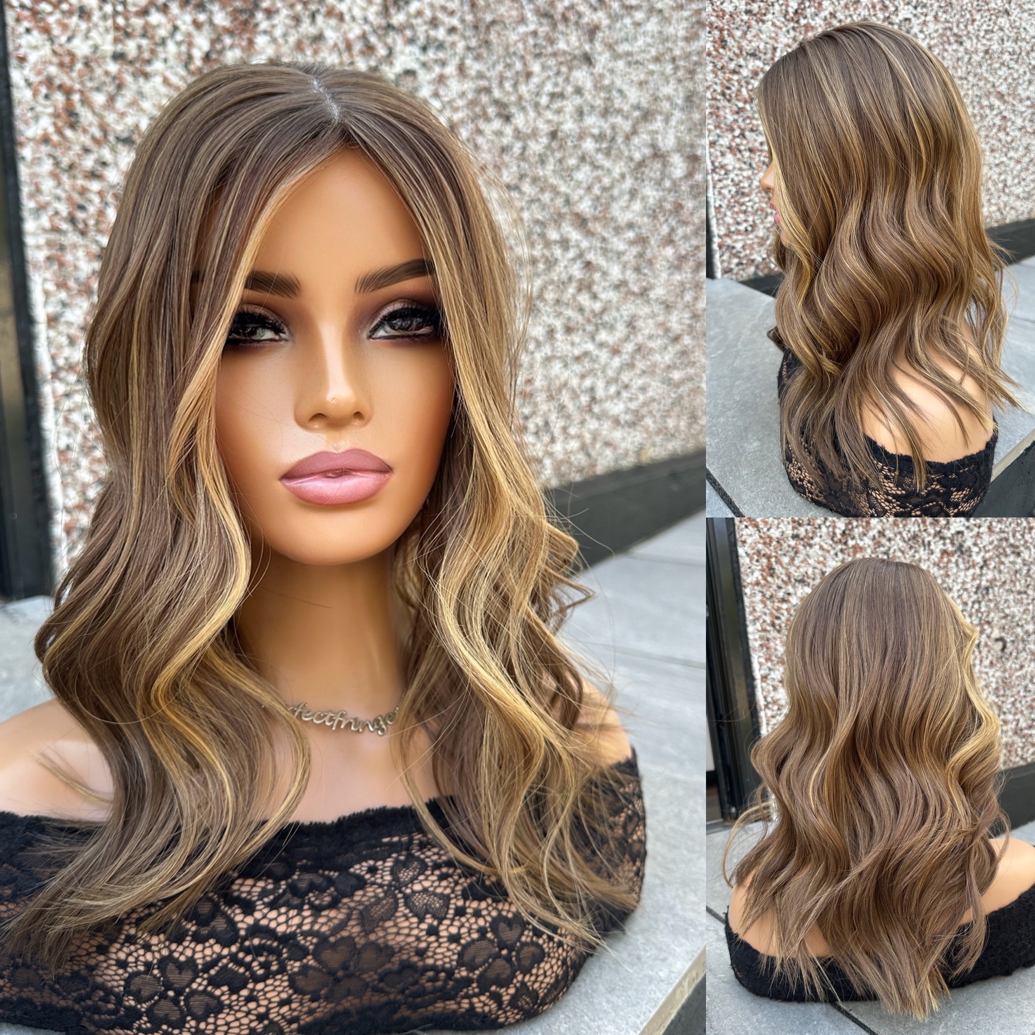 'HONEY & VANILLA' • 18" LENGTH • Medium • Super Flat Hair Topper 3 'HONEY & VANILLA' • 18" LENGTH • Medium • Super Flat Hair Topper - Image 3