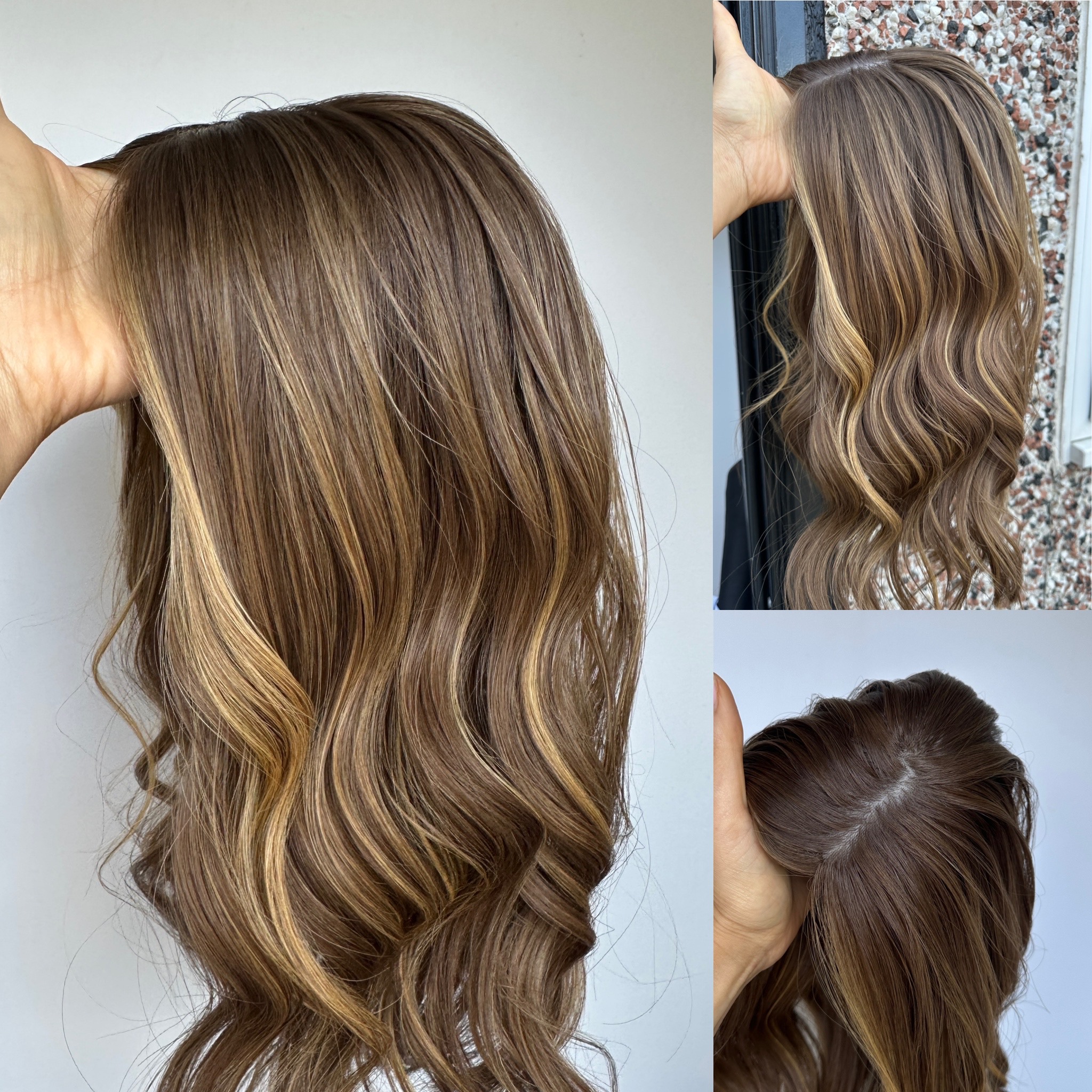 'HONEY & VANILLA' • 18" LENGTH • Medium • Super Flat Hair Topper 7 'HONEY & VANILLA' • 18" LENGTH • Medium • Super Flat Hair Topper - Image 7