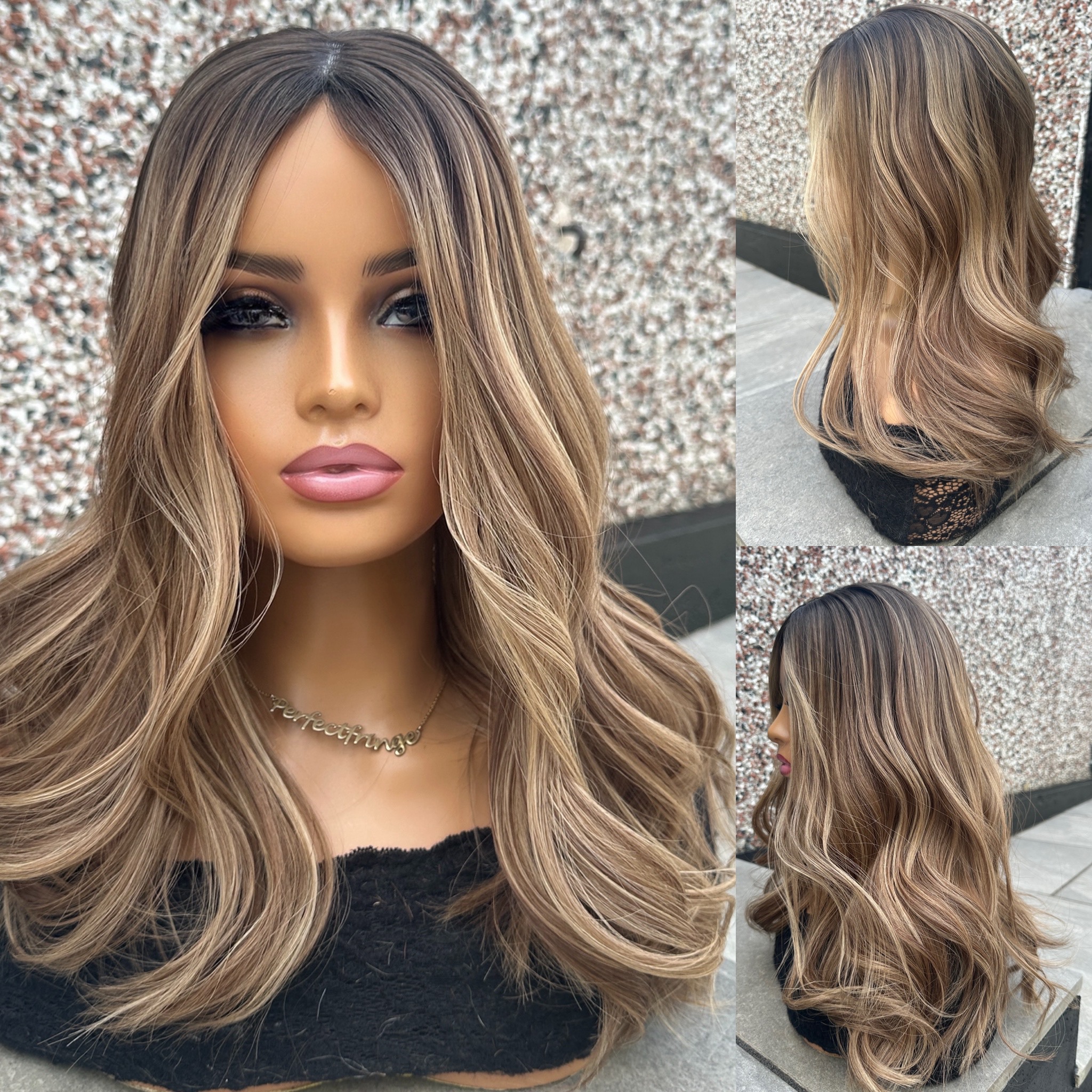 'BRONDE' • 20" LENGTH • Medium/Thick • Brown Blonde HAIR TOPPER 145G 5 'BRONDE' • 20" LENGTH • Medium/Thick • Brown Blonde HAIR TOPPER 145G - Image 5