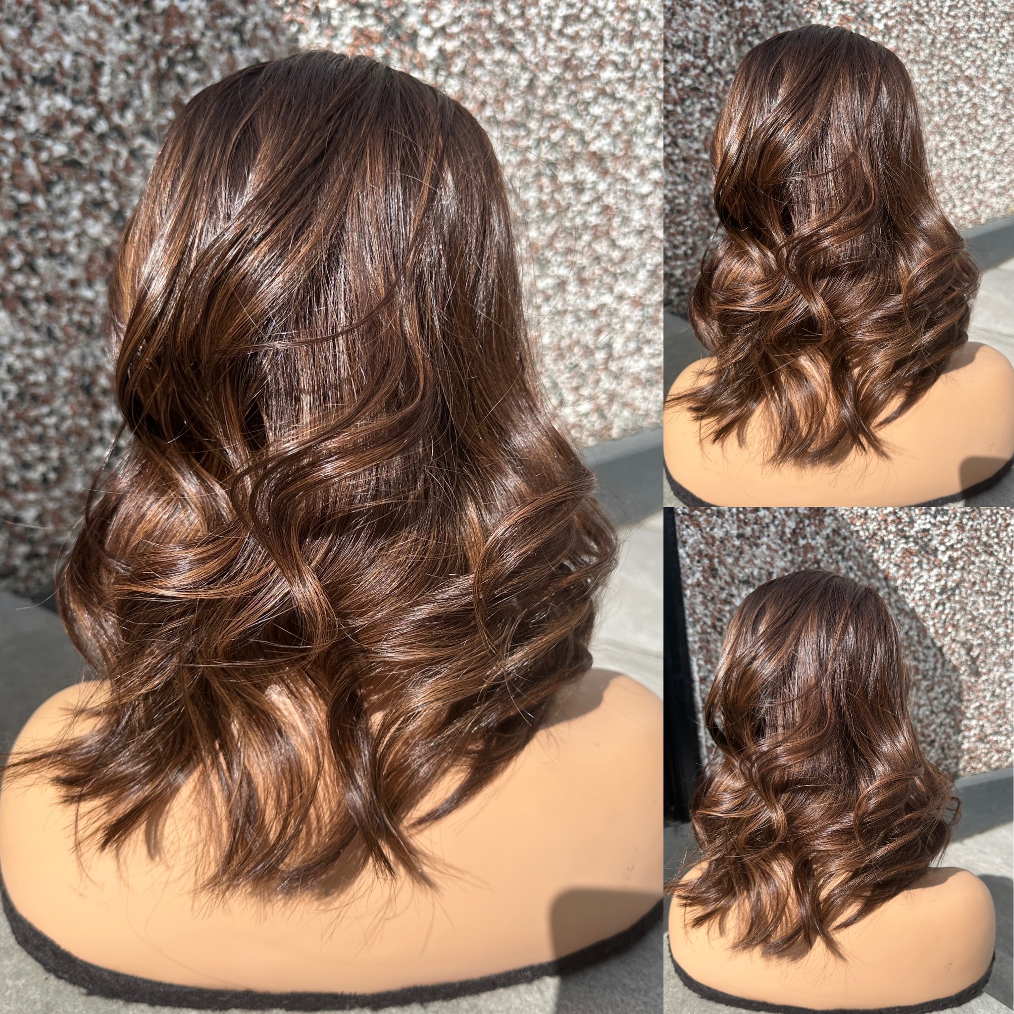 'RUN N' RAISIN' • 16-17" LENGTH• MEDIUM • BROWN MIX HAIR TOPPER 3 'RUN N' RAISIN' • 16-17" LENGTH• MEDIUM • BROWN MIX HAIR TOPPER - Image 3