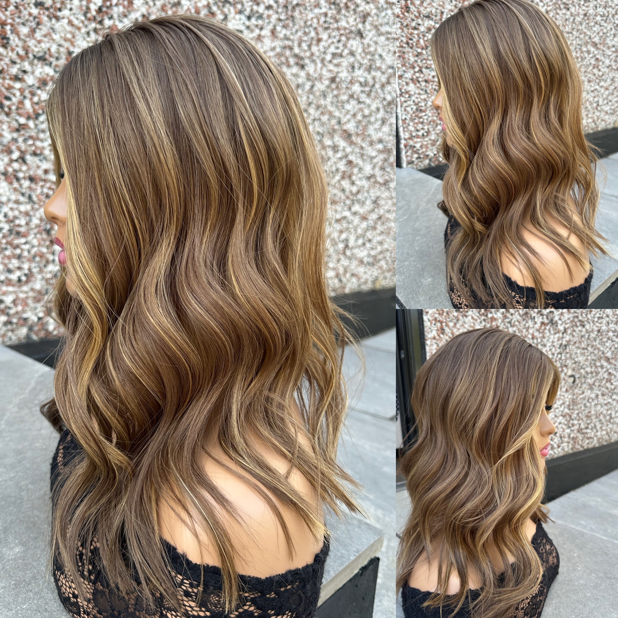 'HONEY & VANILLA' • 18" LENGTH • Medium • Super Flat Hair Topper 9 'HONEY & VANILLA' • 18" LENGTH • Medium • Super Flat Hair Topper - Image 9
