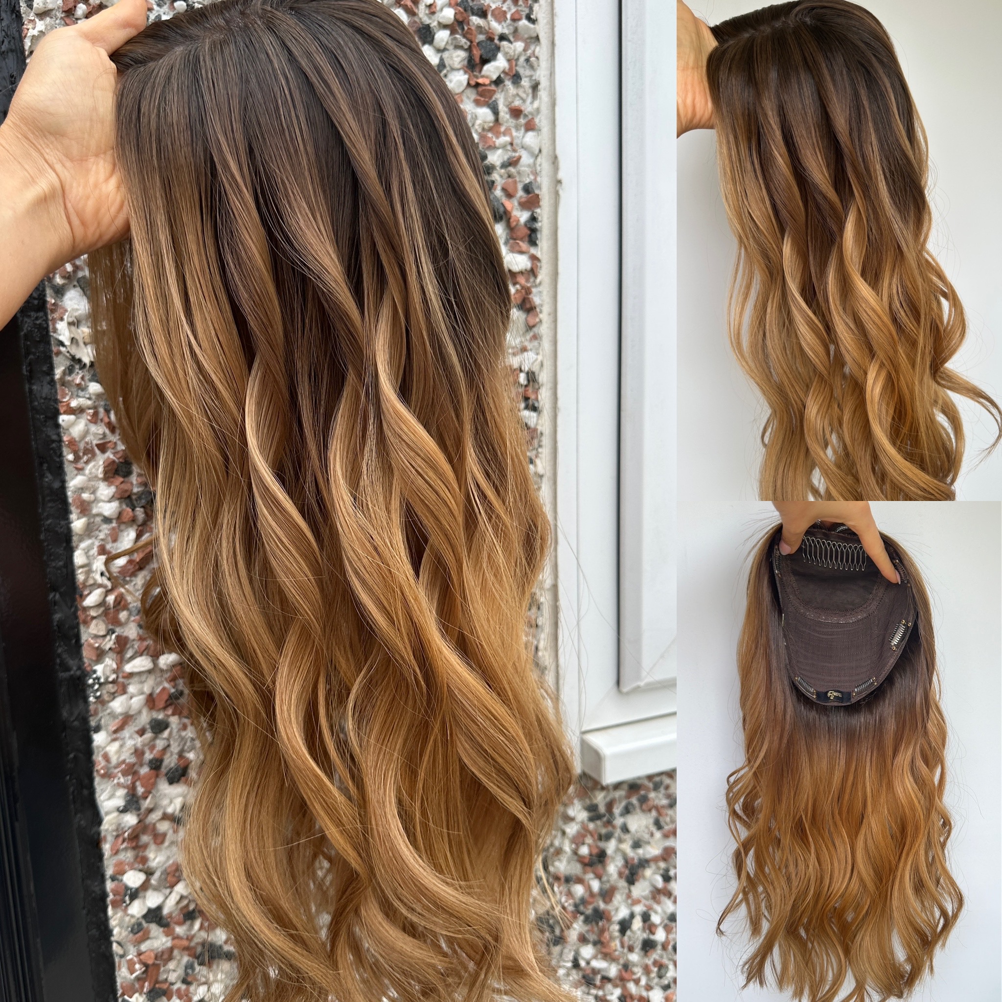 'GOLDEN CRUSH' • 20-21" LENGTH • Medium-Thick 155g • 3D Ombré 9 'GOLDEN CRUSH' • 20-21" LENGTH • Medium-Thick 155g • 3D Ombré - Image 9