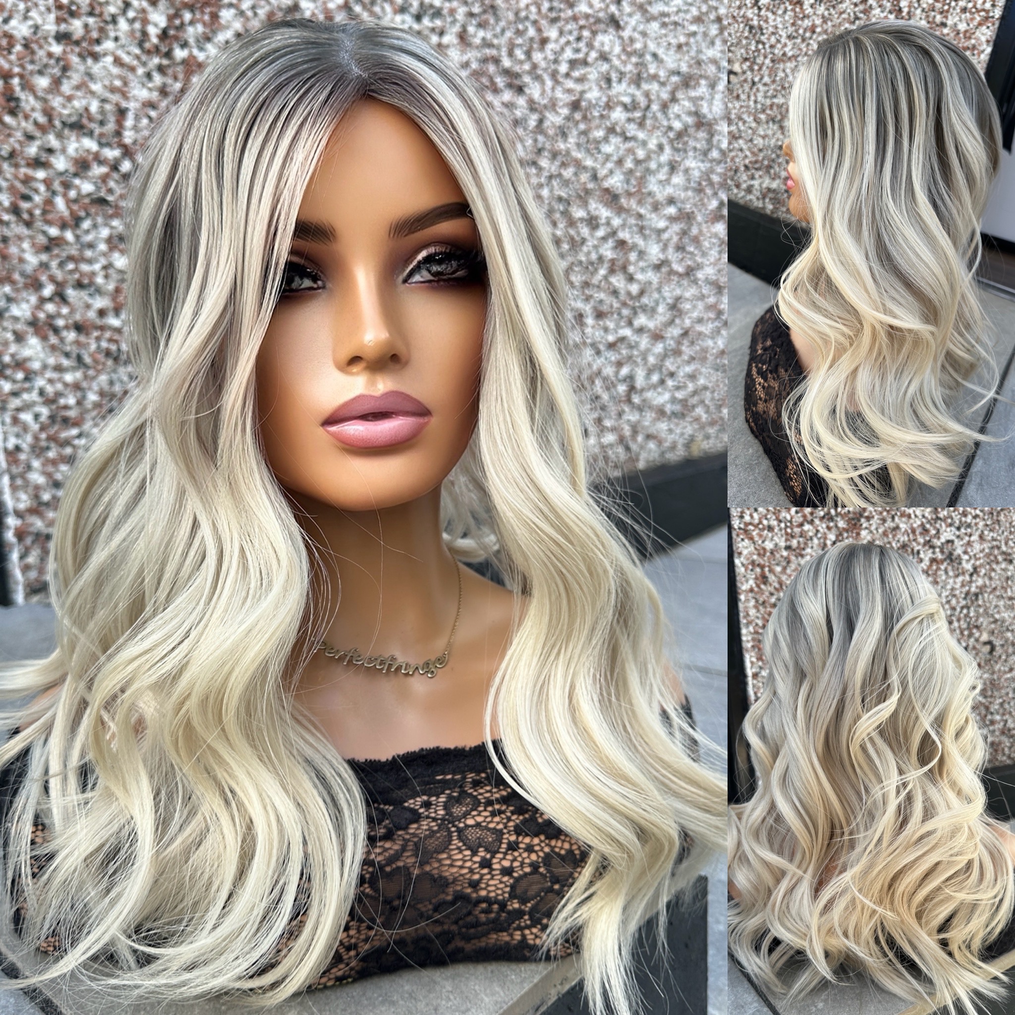 'ICE QUEEN' • 21-22" LENGTH • Medium • Super Flat Hair Topper 2 'ICE QUEEN' • 21-22" LENGTH • Medium • Super Flat Hair Topper - Image 2