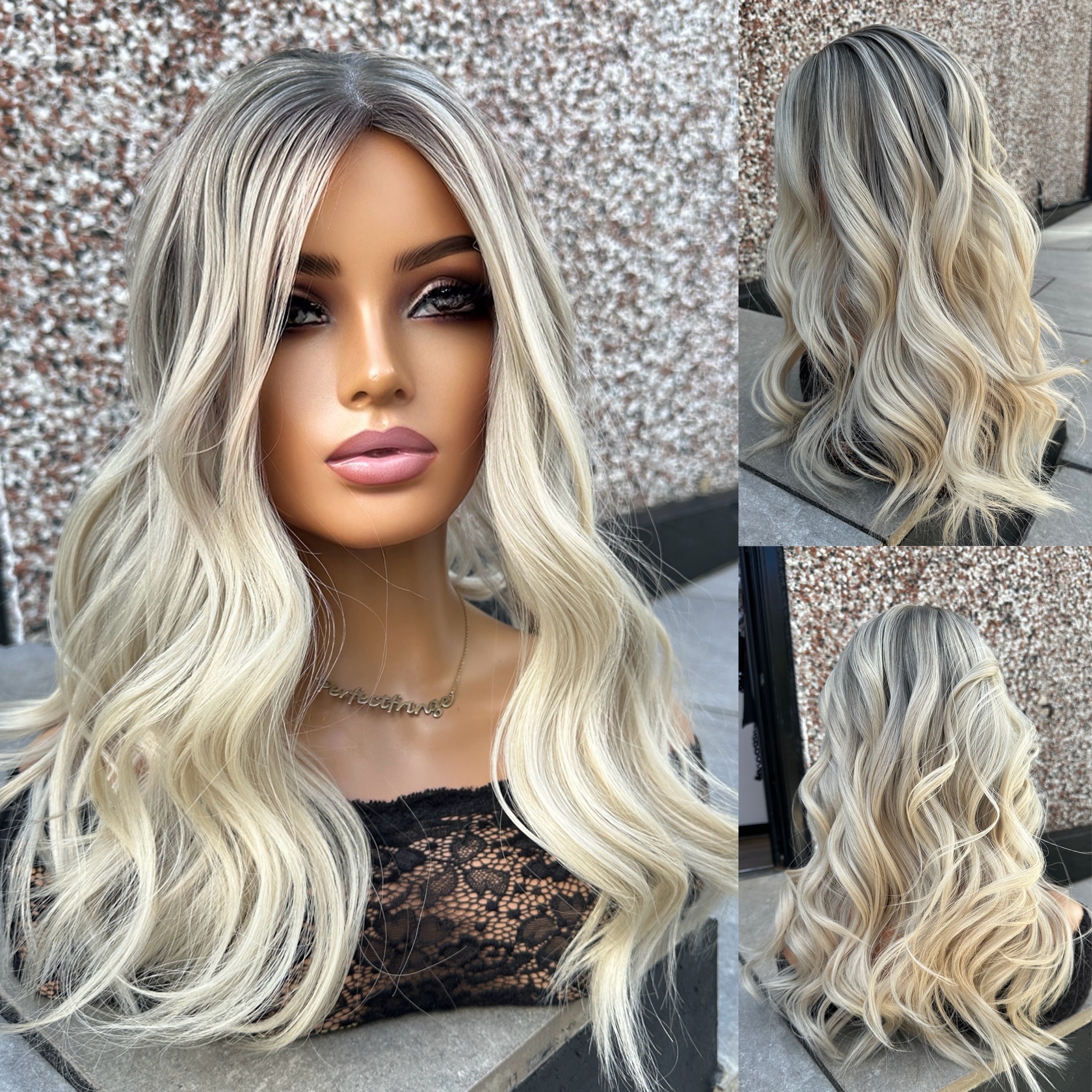 'ICE QUEEN' • 21-22" LENGTH • Medium • Super Flat Hair Topper 4 'ICE QUEEN' • 21-22" LENGTH • Medium • Super Flat Hair Topper - Image 4